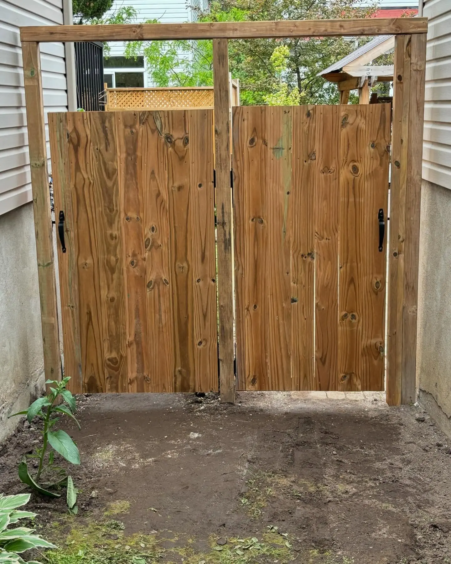 Pressure-treated Fence With Two 42-inch Gates | J.O.Construction